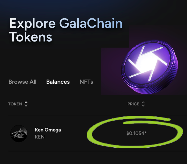 $KEN Token on GalaSwap